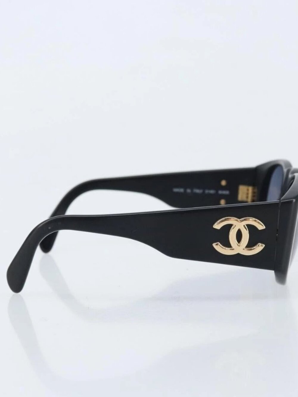 CHANEL Sunglasses plastic Black CC Auth BSZ412V - Picture 5 of 11